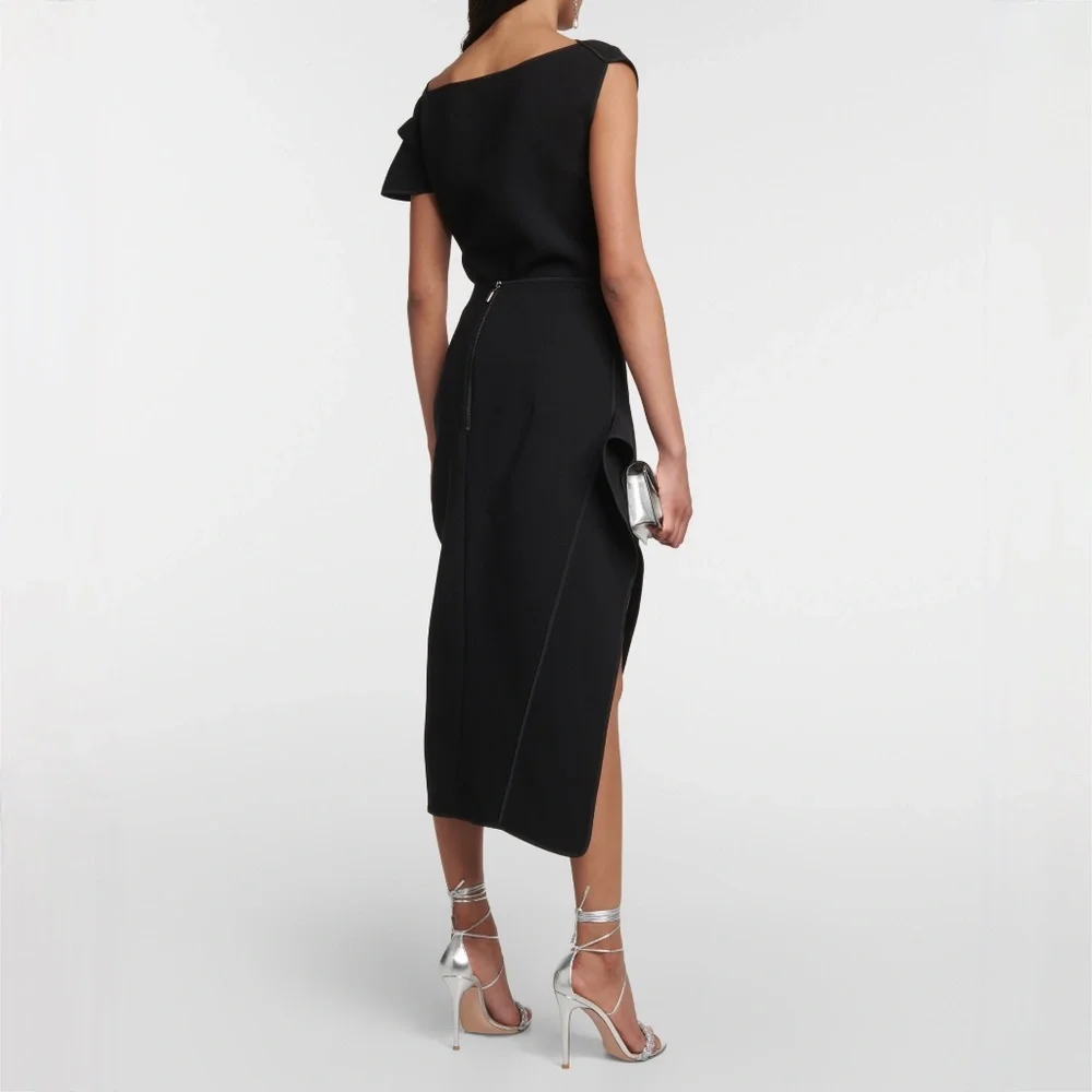 Maticevski Narrate Side Slit Crepe Pencil Skirt NWT